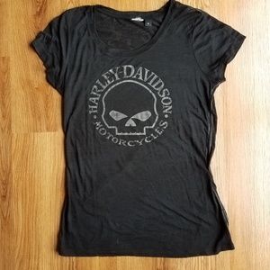 Womens Willie G Burn out Tee MD
